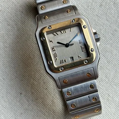 Cartier Santos Galbée 187901 29mm Yellow gold and Stainless steel Champagne