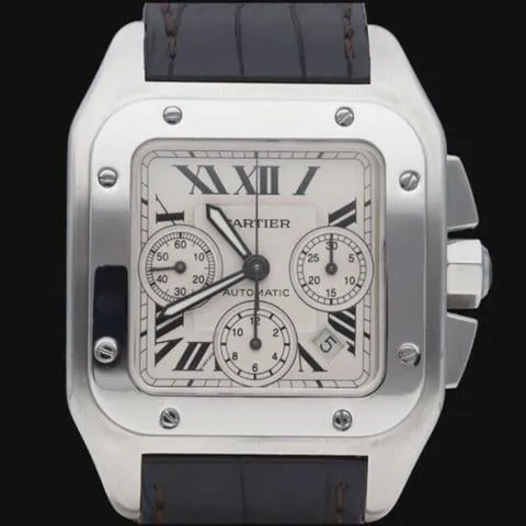 Cartier Santos W20090X8 41mm Stainless steel White