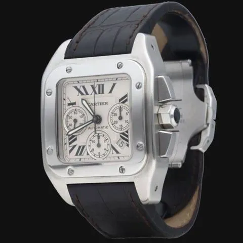 Cartier Santos W20090X8 41mm Stainless steel White 1