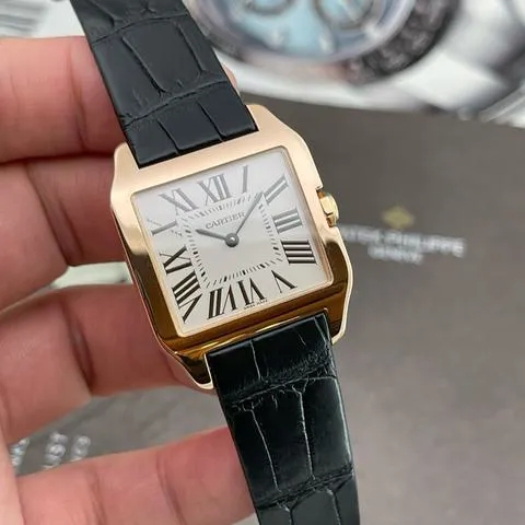 Cartier Santos W2009251 38.5mm Rose gold Silver