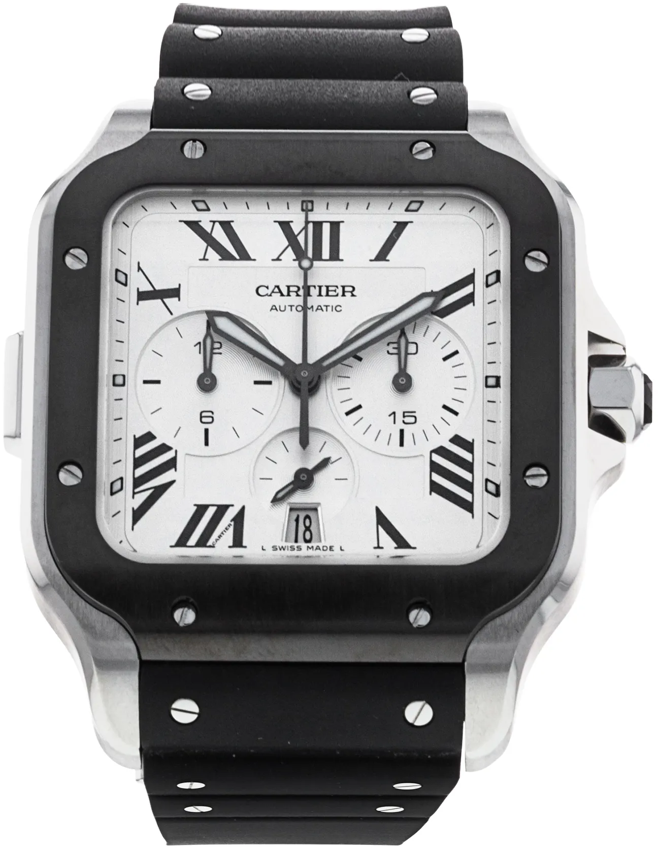 Cartier Santos WSSA0017 43mm Stainless steel Silver