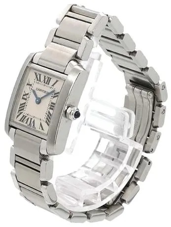 Cartier Tank Française W51008Q3 20mm Stainless steel White 1