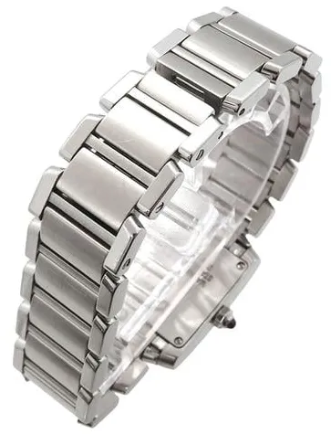 Cartier Tank Française W51008Q3 20mm Stainless steel White 5