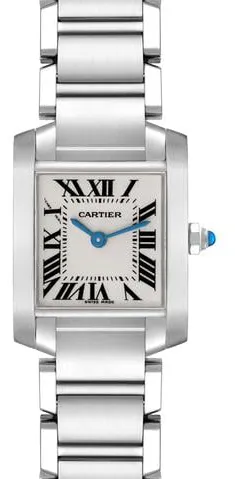 Cartier Tank Française W51008Q3 20mm Silver Silver