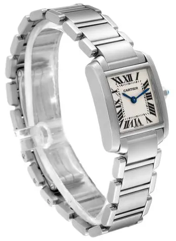 Cartier Tank Française W51008Q3 20mm Silver Silver 9