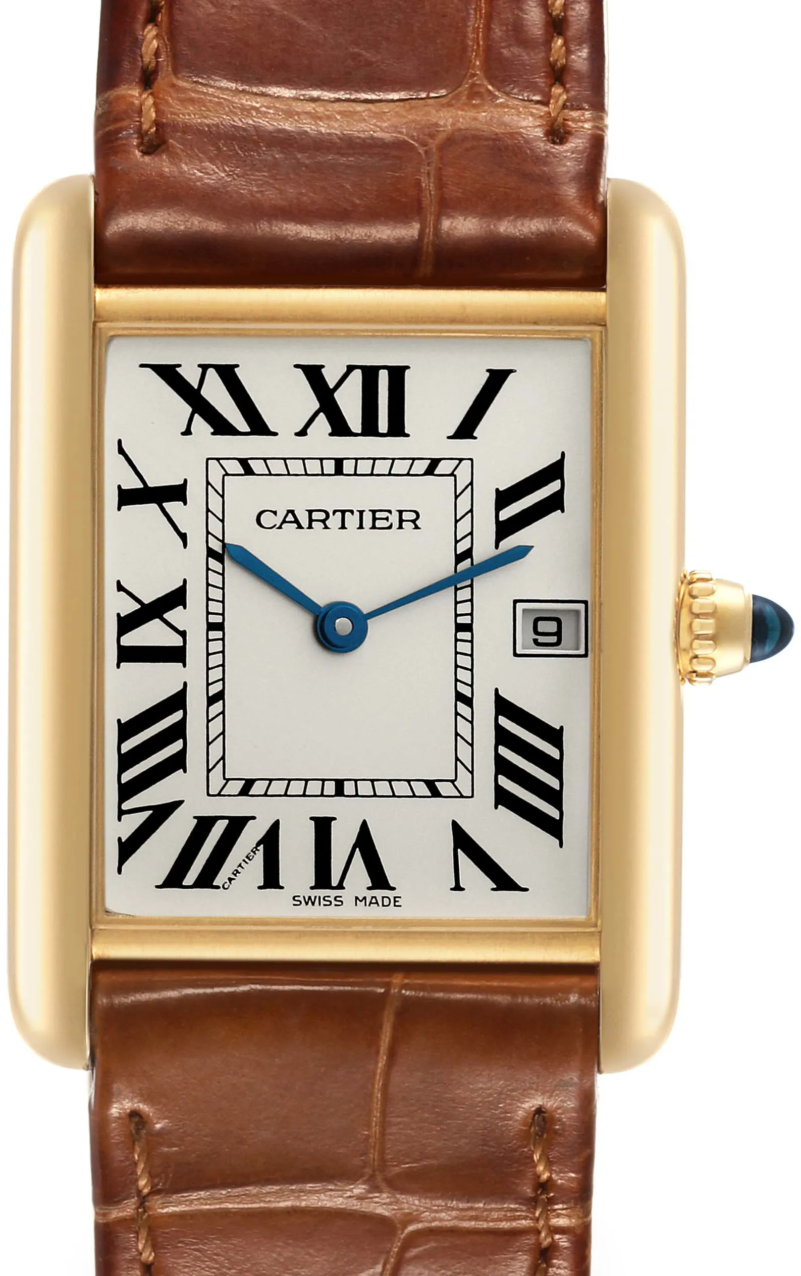 Cartier Tank Louis W1529756 25mm Yellow gold and 18k yellow gold Silver