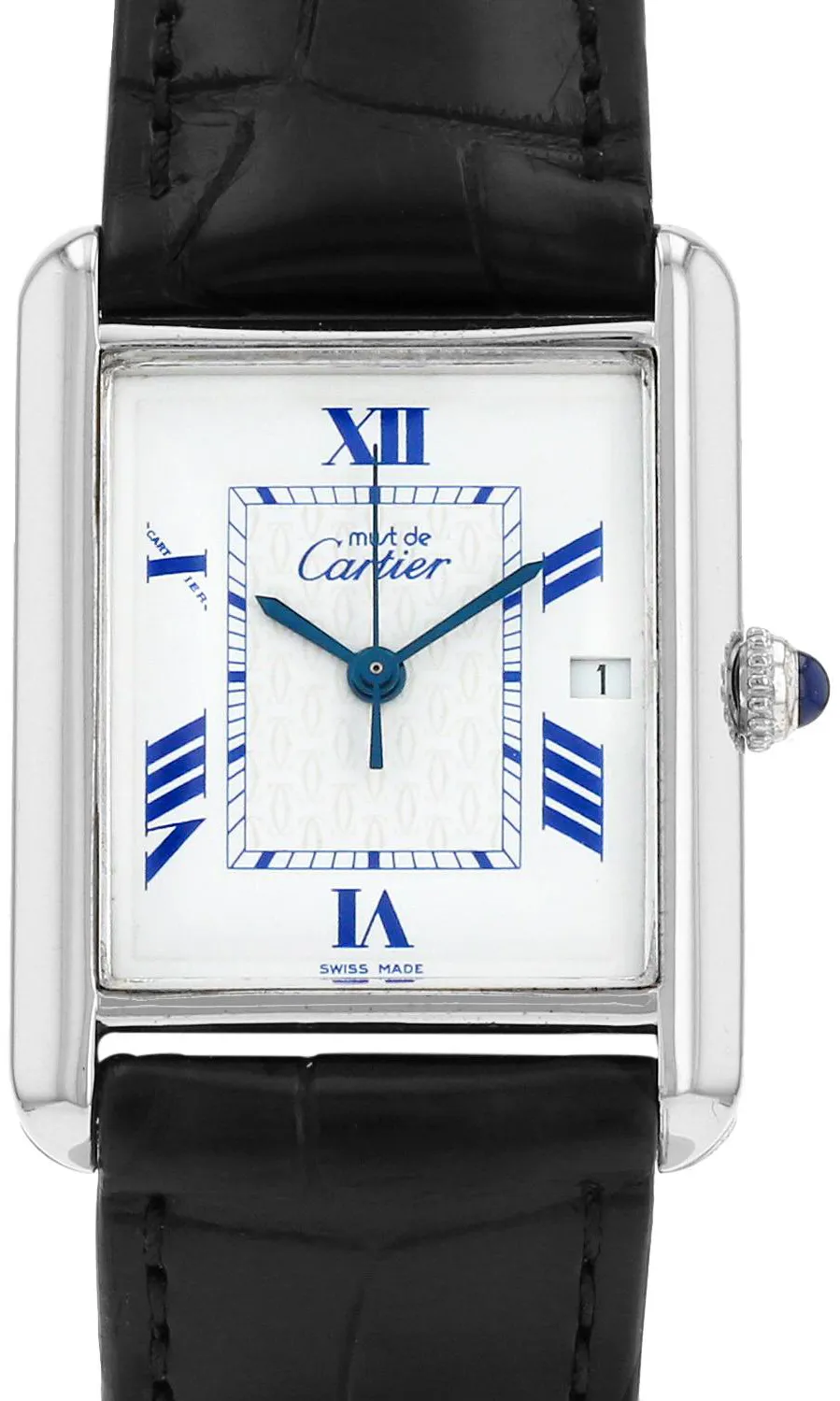 Cartier Tank Must 2414 25mm Silver White