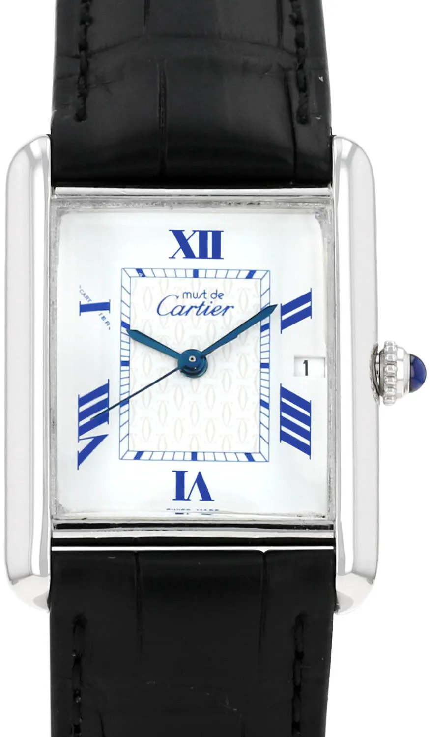 Cartier Tank Must 2414 25mm Silver White