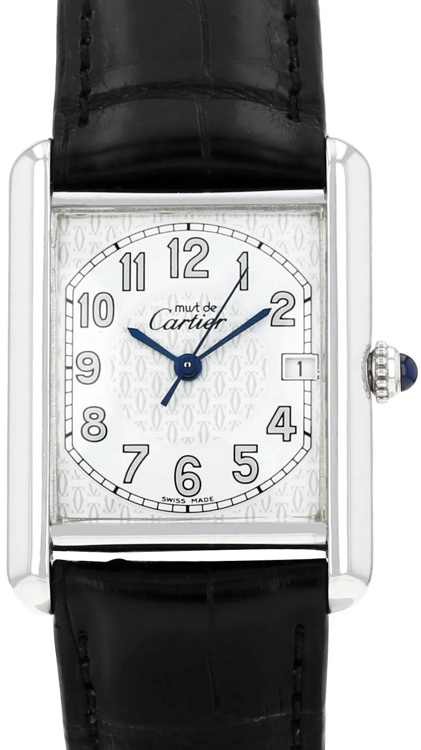 Cartier Tank Must 2414 25mm Silver White