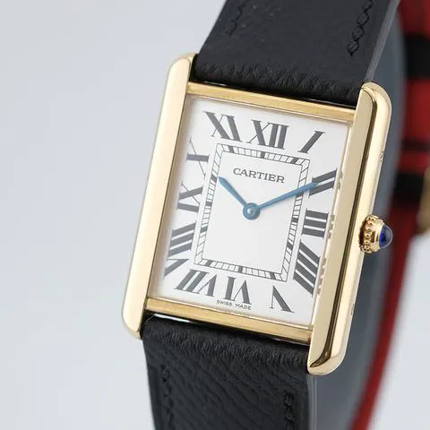 Cartier Tank Solo W1018855. 27mm Yellow gold Silver