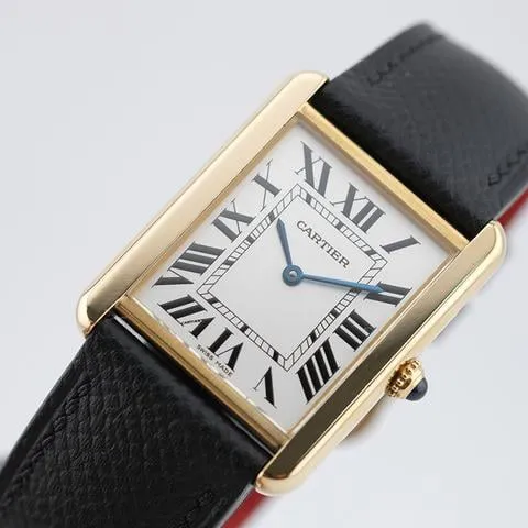 Cartier Tank Solo W1018855. 27mm Yellow gold Silver 3