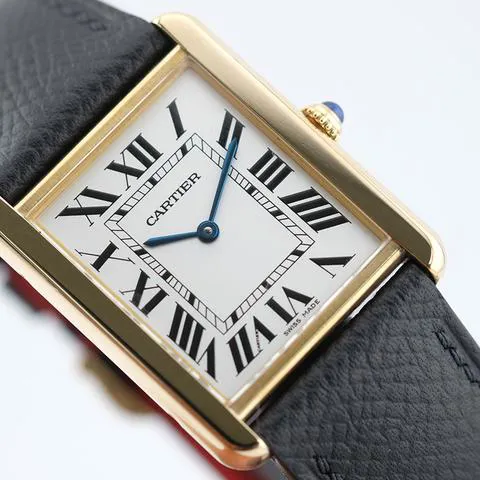 Cartier Tank Solo W1018855. 27mm Yellow gold Silver 4