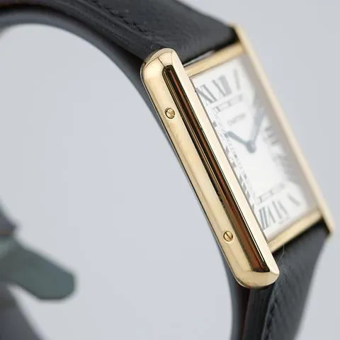 Cartier Tank Solo W1018855. 27mm Yellow gold Silver 6