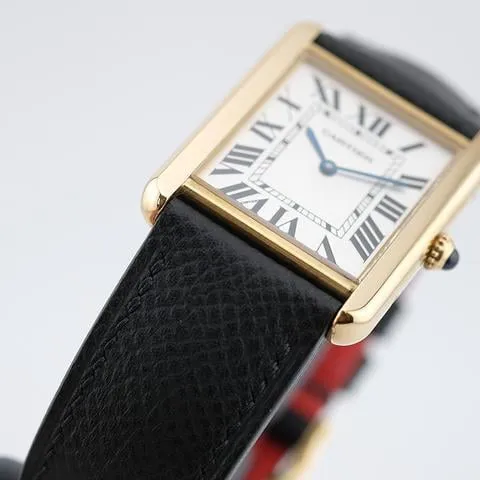 Cartier Tank Solo W1018855. 27mm Yellow gold Silver 7