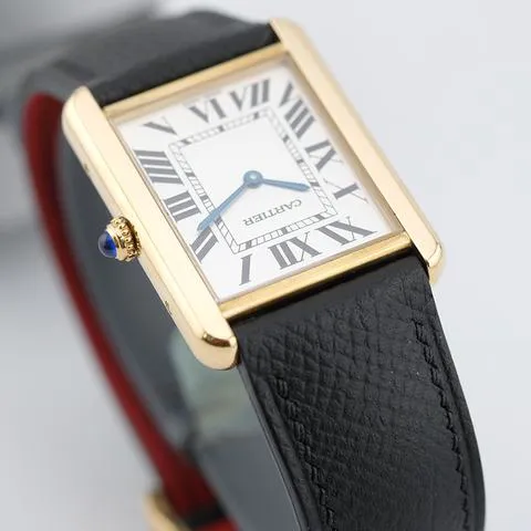 Cartier Tank Solo W1018855. 27mm Yellow gold Silver 8