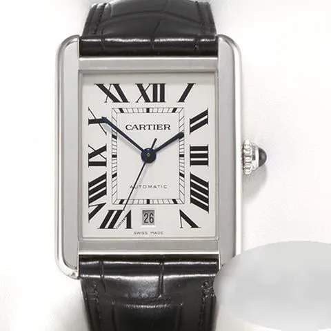 Cartier Tank W5200027 40.5mm Stainless steel Silver