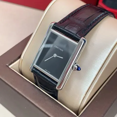 Cartier Tank WSTA0072 33.5mm Stainless steel Black 1