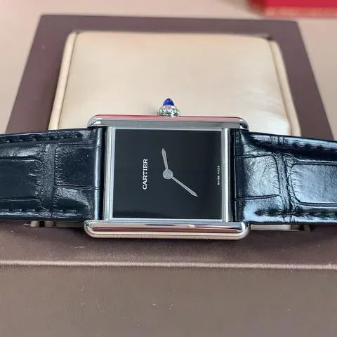 Cartier Tank WSTA0072 33.5mm Stainless steel Black 2