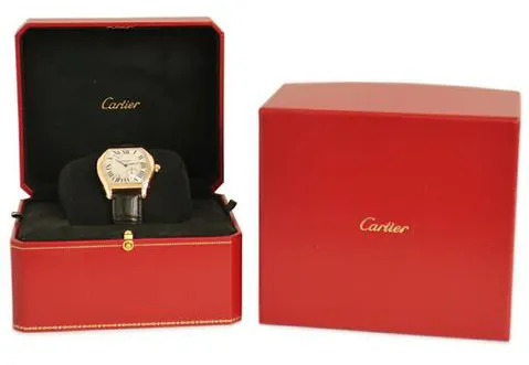 Cartier Tortue W1545851 38.5mm Rose gold Silver 7