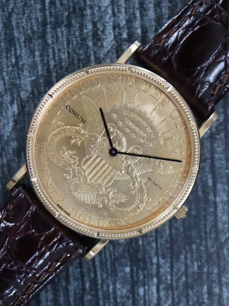 Corum Coin Watch 36mm Yellow gold and 18k yellow gold