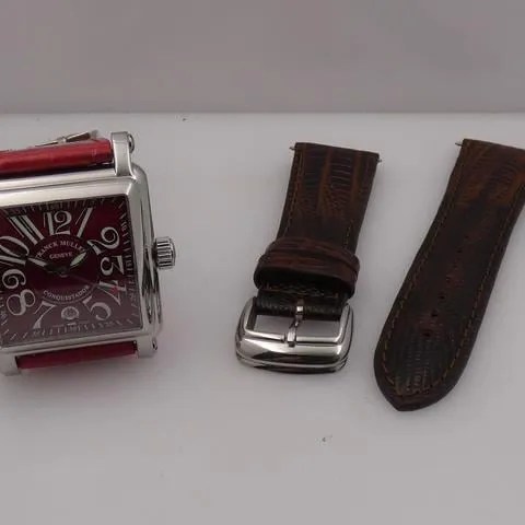 Franck Muller Conquistador Cortez 10000 H SC 41mm Stainless steel Red 9