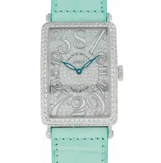 Franck Muller Crazy Hours 1200 CH D CD White Gold$Diamond-Set$Diamond-Paved