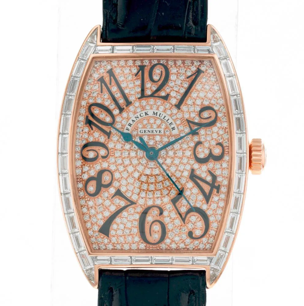 Franck Muller Curvex 2852 SC D BAG CD 31mm Rose gold Diamond