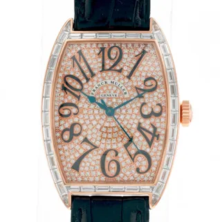 Franck Muller Curvex 2852 SC D BAG CD Rose gold Diamond-Paved