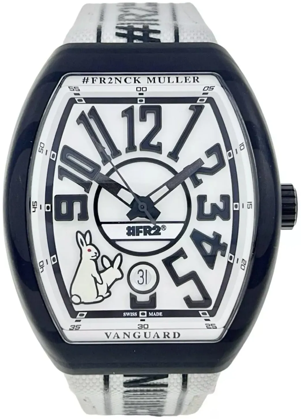 Franck Muller Vanguard V 41 SC DT CARGFGRNR NR 41mm Carbon fiber White