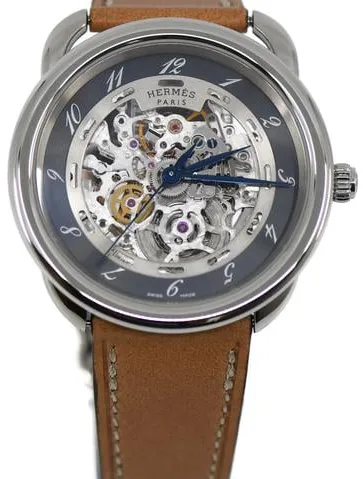 Hermès Arceau AR6.710A 41mm Stainless steel Skeletonized