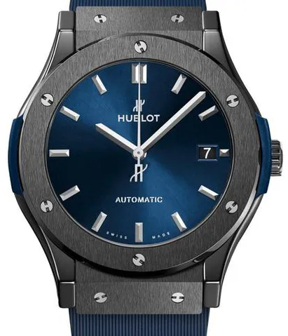 Hublot Classic Fusion 511.CM.7170.RX 45mm Black ceramic Blue