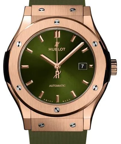 Hublot Classic Fusion 542.OX.8980.RX 42mm Yellow gold Green