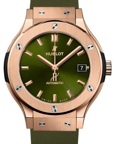 Hublot Classic Fusion 565.OX.8980.RX 38mm Yellow gold Green