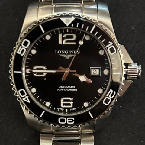 Longines HydroConquest L3.782.4.56.6 41mm Stainless steel Black