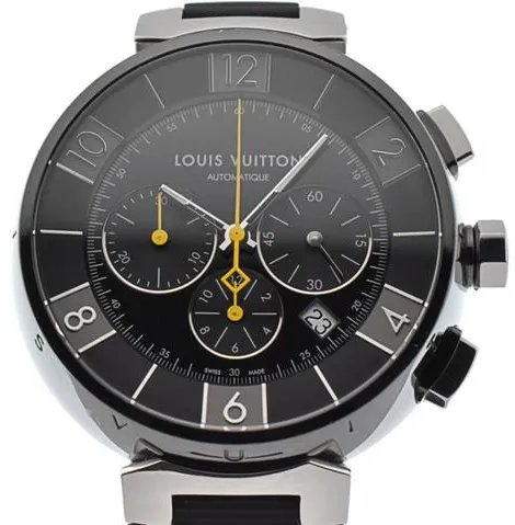 Louis Vuitton Q112U 46mm Stainless steel Black