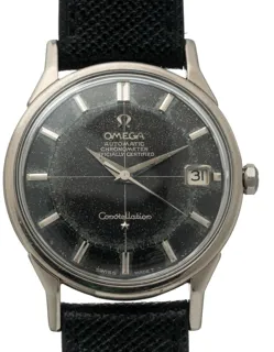 Omega Constellation Pie Pan 14902-3 34mm 18k white gold Black