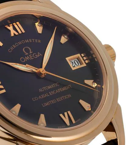 Omega De Ville Co-Axial 5931.81.00 37.5mm Rose gold Blue 9