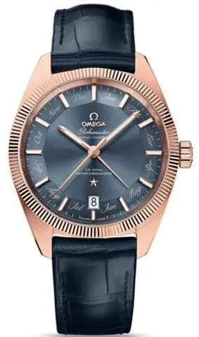 Omega Globemaster 130.53.41.22.03.001 41mm Rose gold Blue