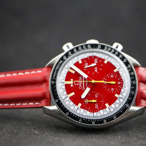 Omega Speedmaster Reduced 3810.61.41 39mm Stainless steel Red