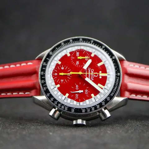 Omega Speedmaster Reduced 3810.61.41 39mm Stainless steel Red 4