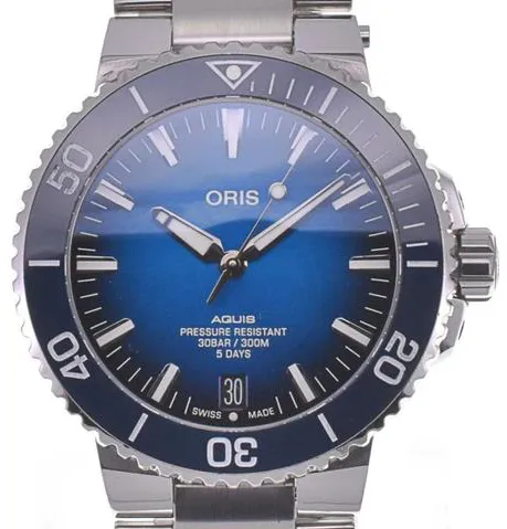 Oris 01 400 7763 4135 43mm Stainless steel Blue