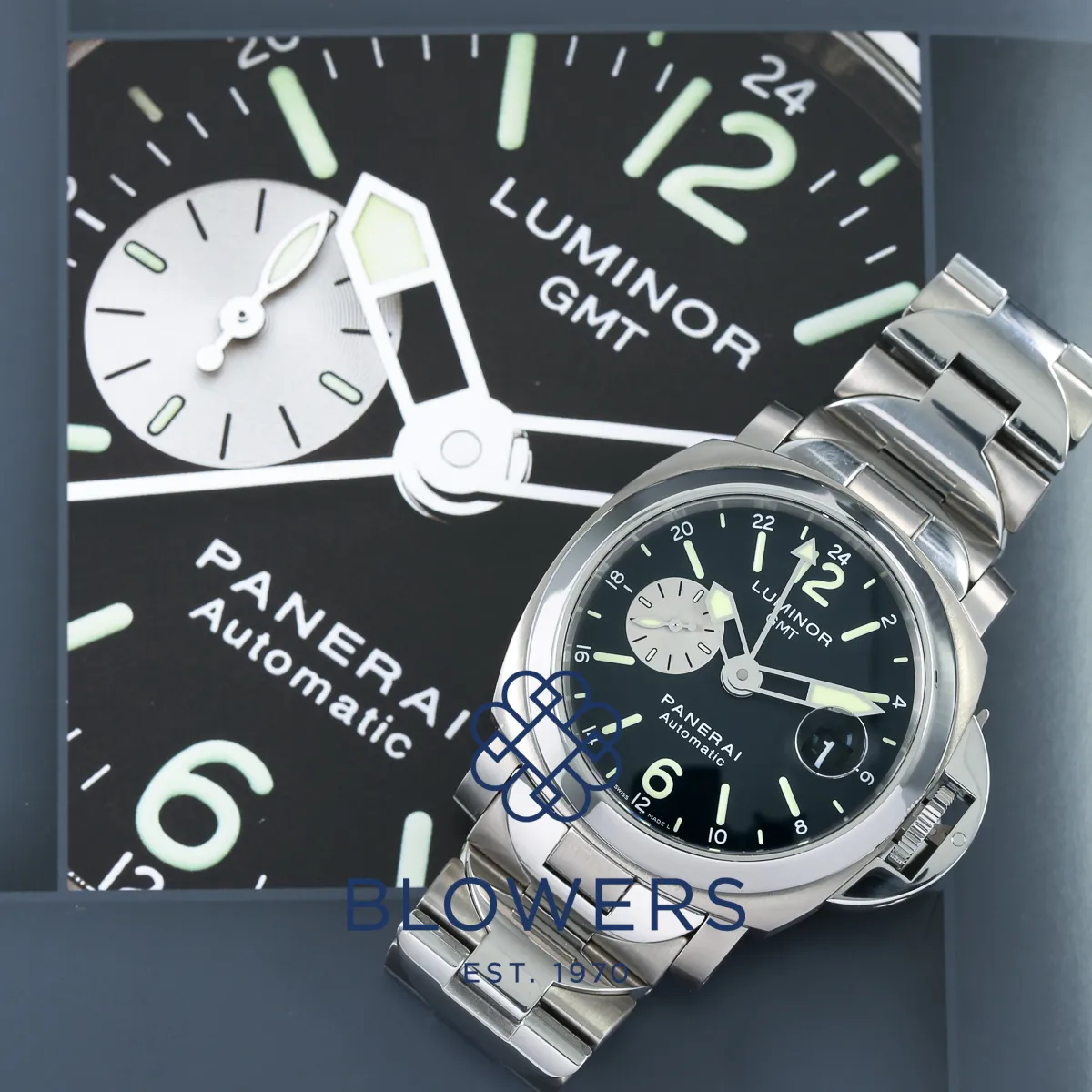 Panerai Luminor GMT Automatic PAM 00161 44mm Stainless steel Black 1