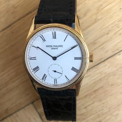 Patek Philippe Calatrava 3796 30.5mm Yellow gold White 1