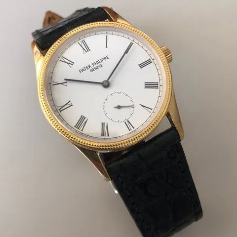 Patek Philippe Calatrava 3796 30.5mm Yellow gold White 4