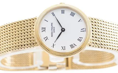 Patek Philippe Calatrava 4819 25mm Yellow gold White 1