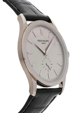 Patek Philippe Calatrava 5196G-001 37mm White gold Silver 2