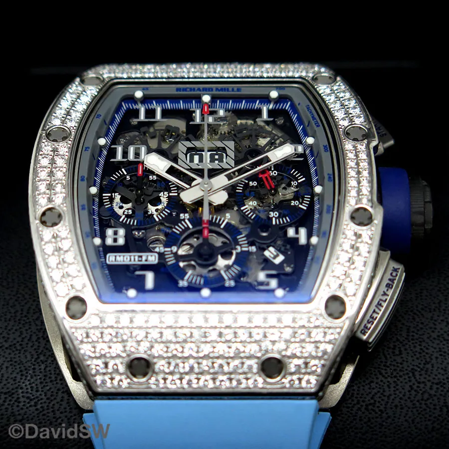 Richard Mille Felipe Massa RM 011 50mm White gold Skeletonized 2