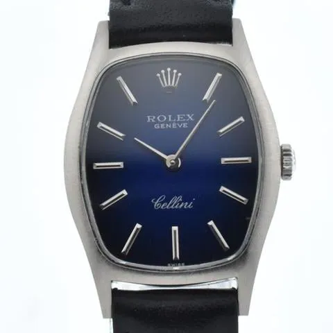 Rolex Cellini 3803 23mm White gold Blue