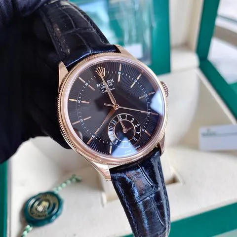 Rolex Cellini 50525 39mm Rose gold Black 1