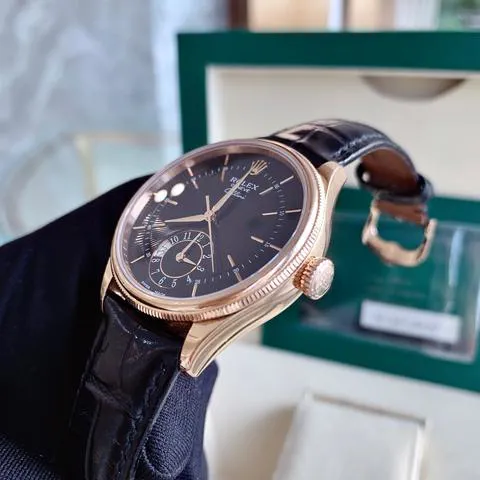 Rolex Cellini 50525 39mm Rose gold Black 2